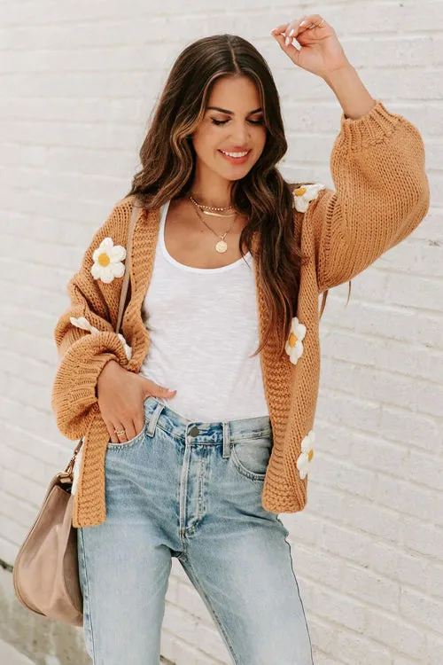 Simple Love Daisy Oversized Knit Cardigan - 5 Colors