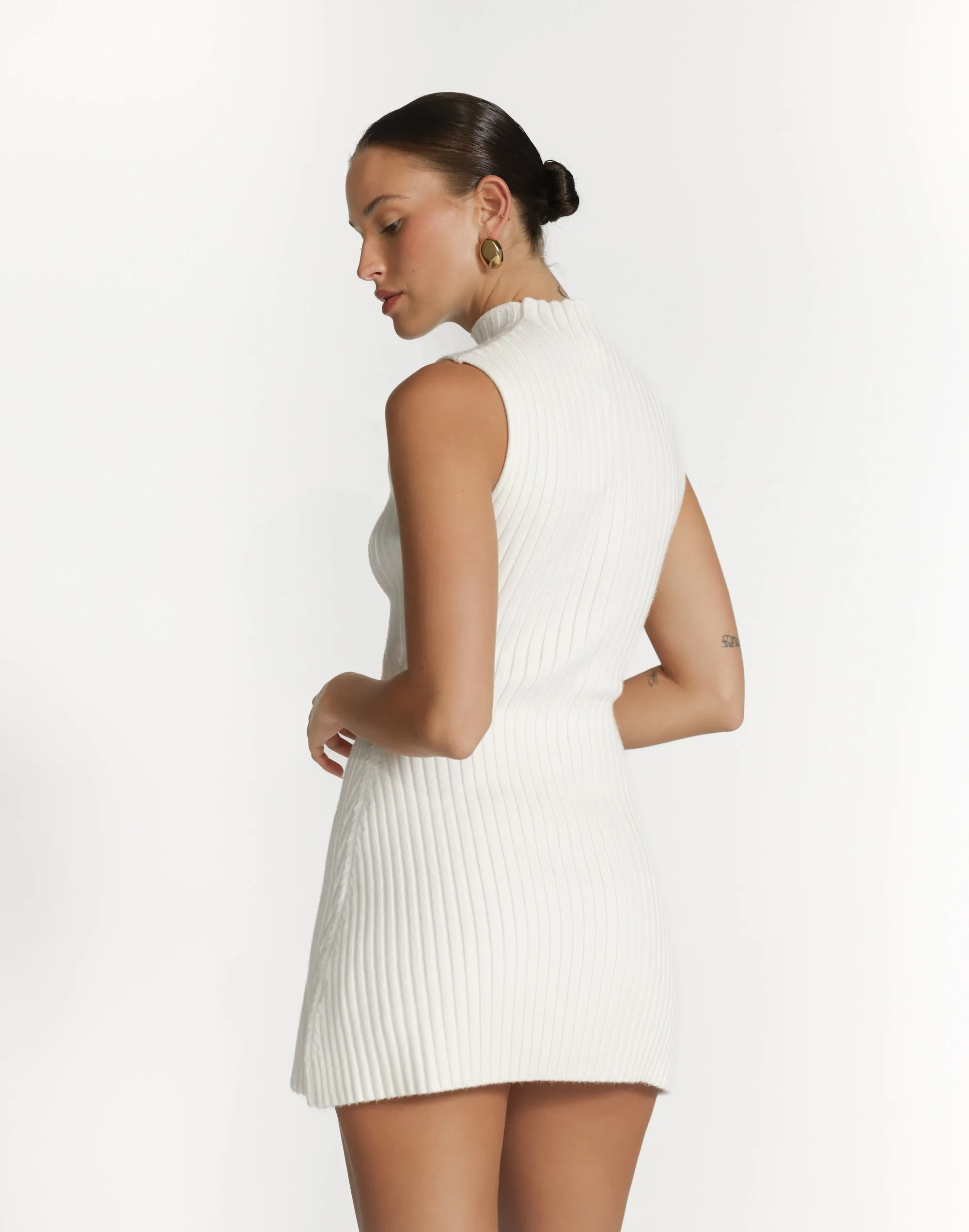 Sloan Mini Dress (Off White)