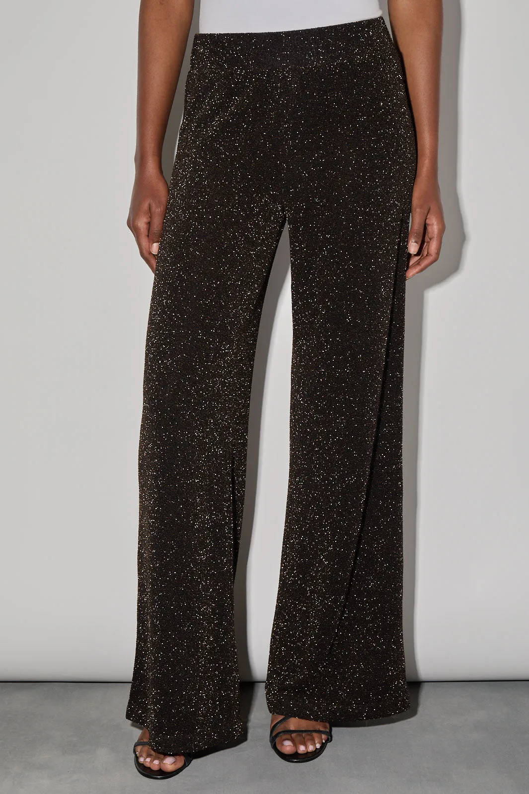 Stretch Shimmer Wide Leg Pant