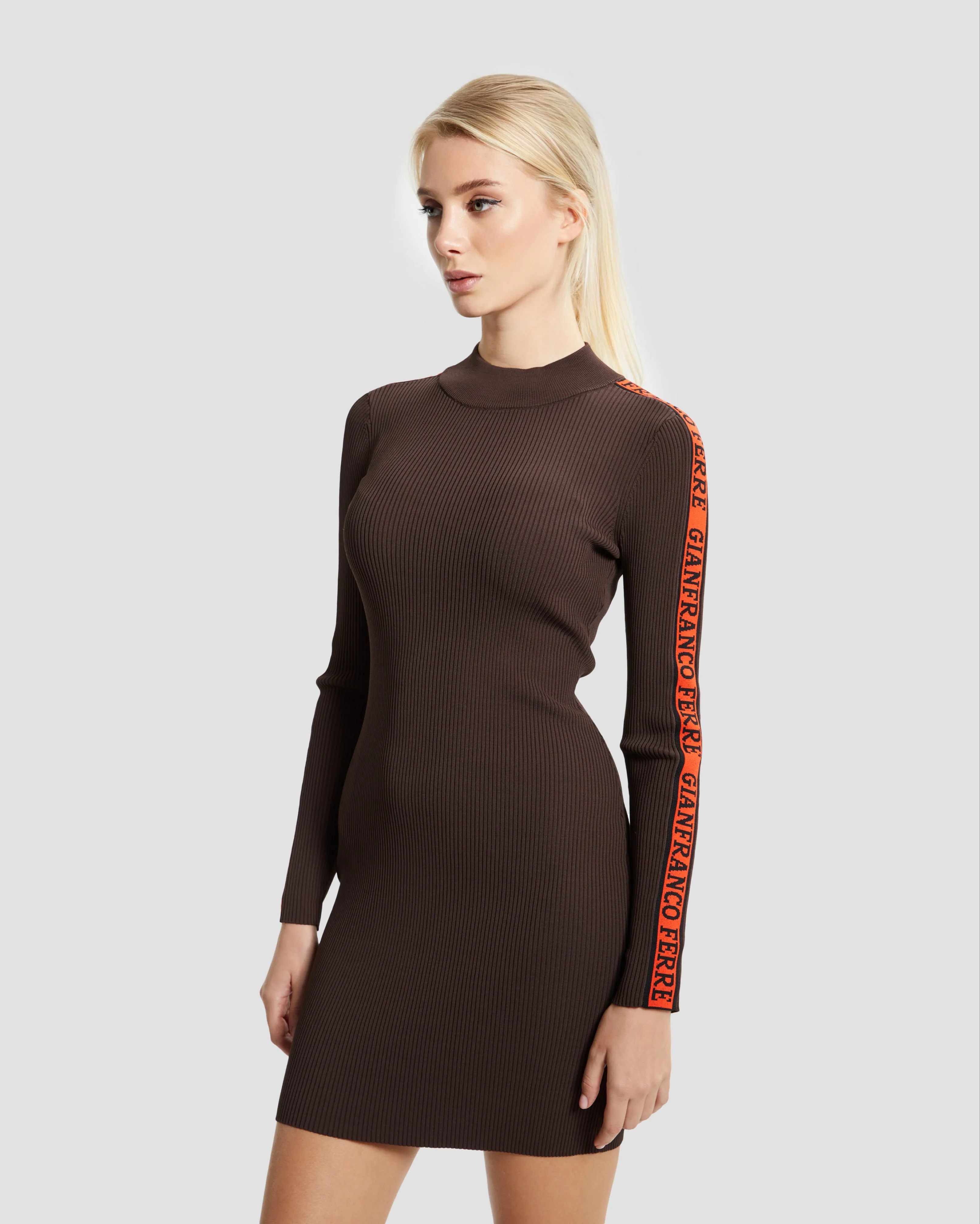 Tapered Sleeve Knit Dress