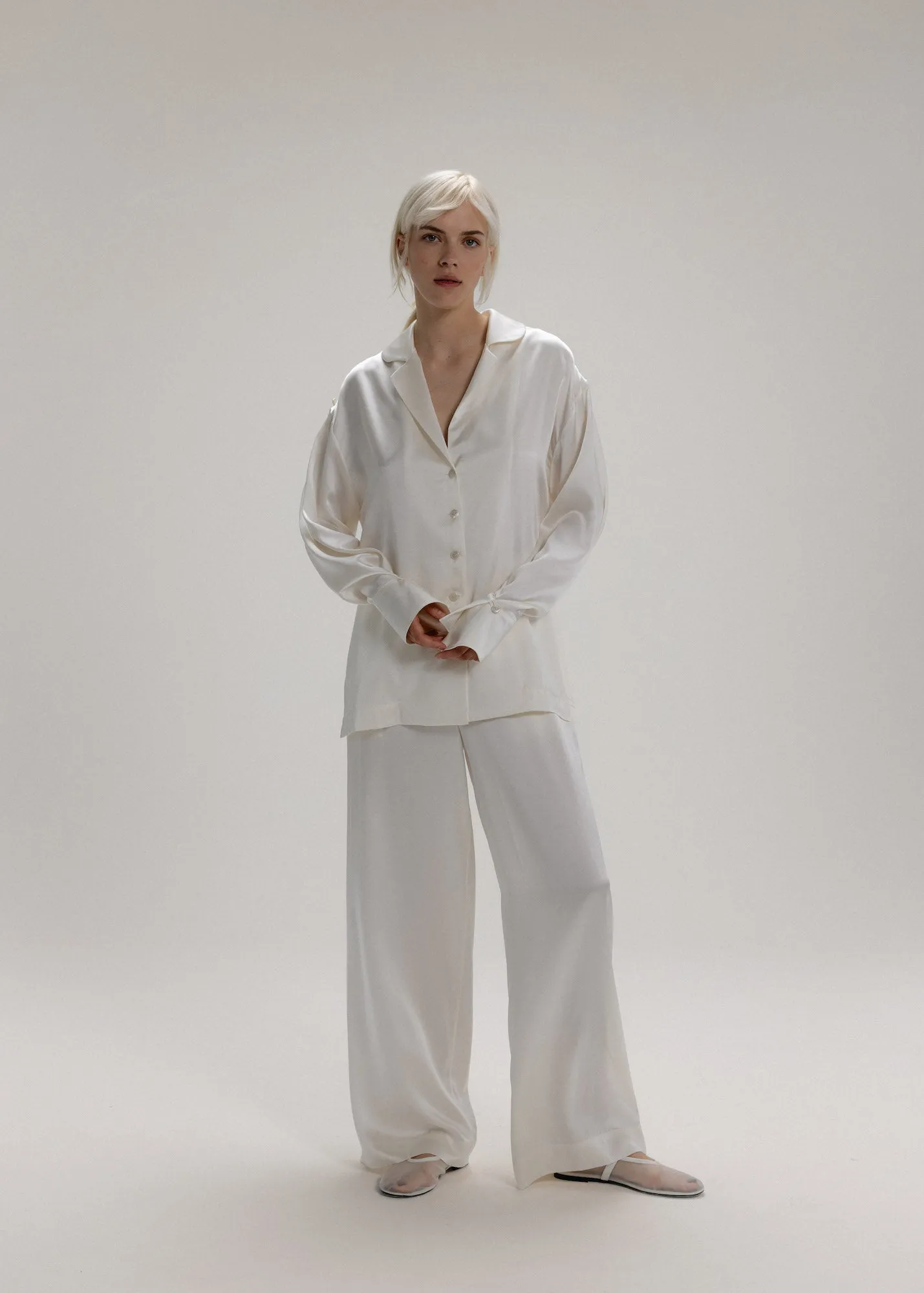 The Signature Silk Set in Milk White