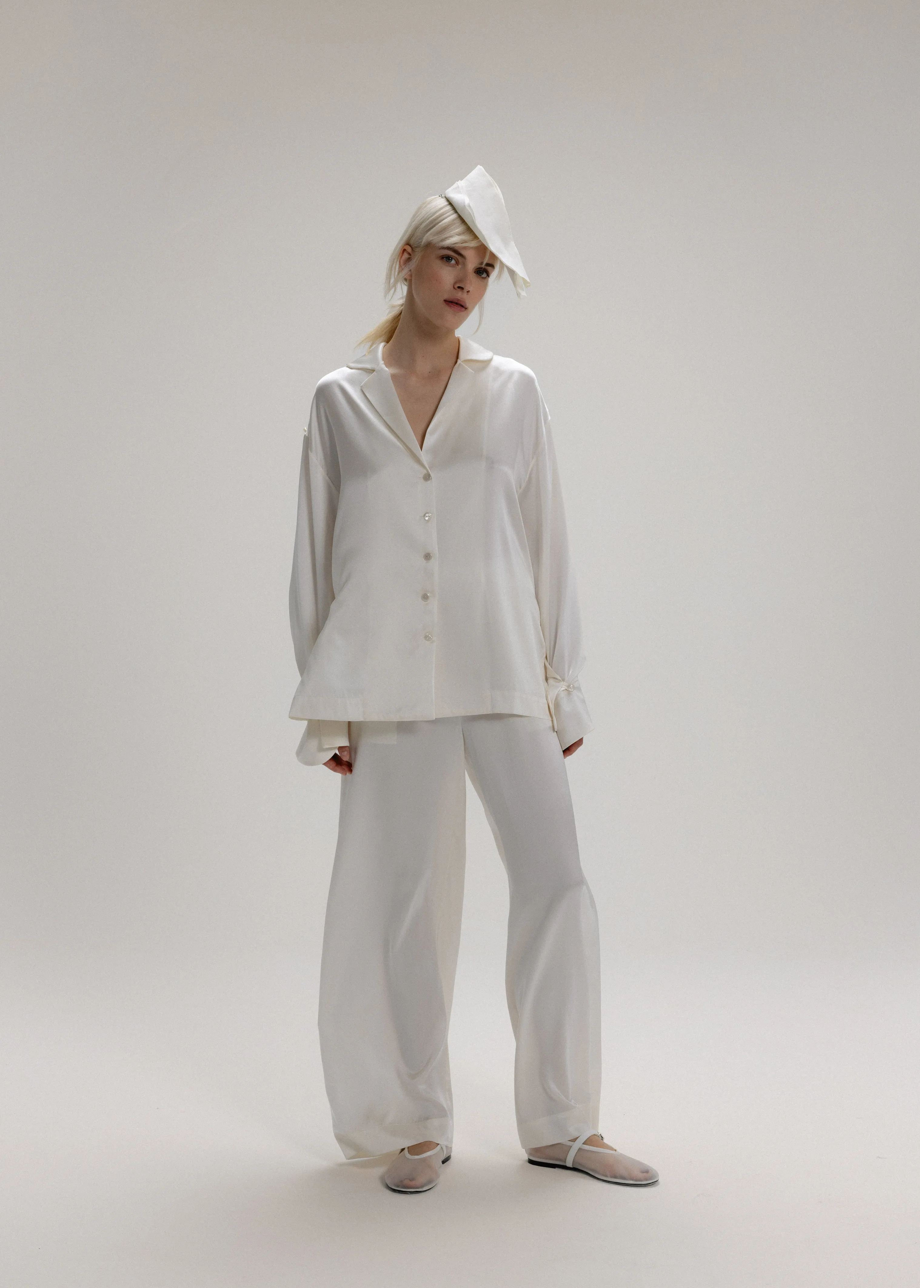 The Signature Silk Set in Milk White