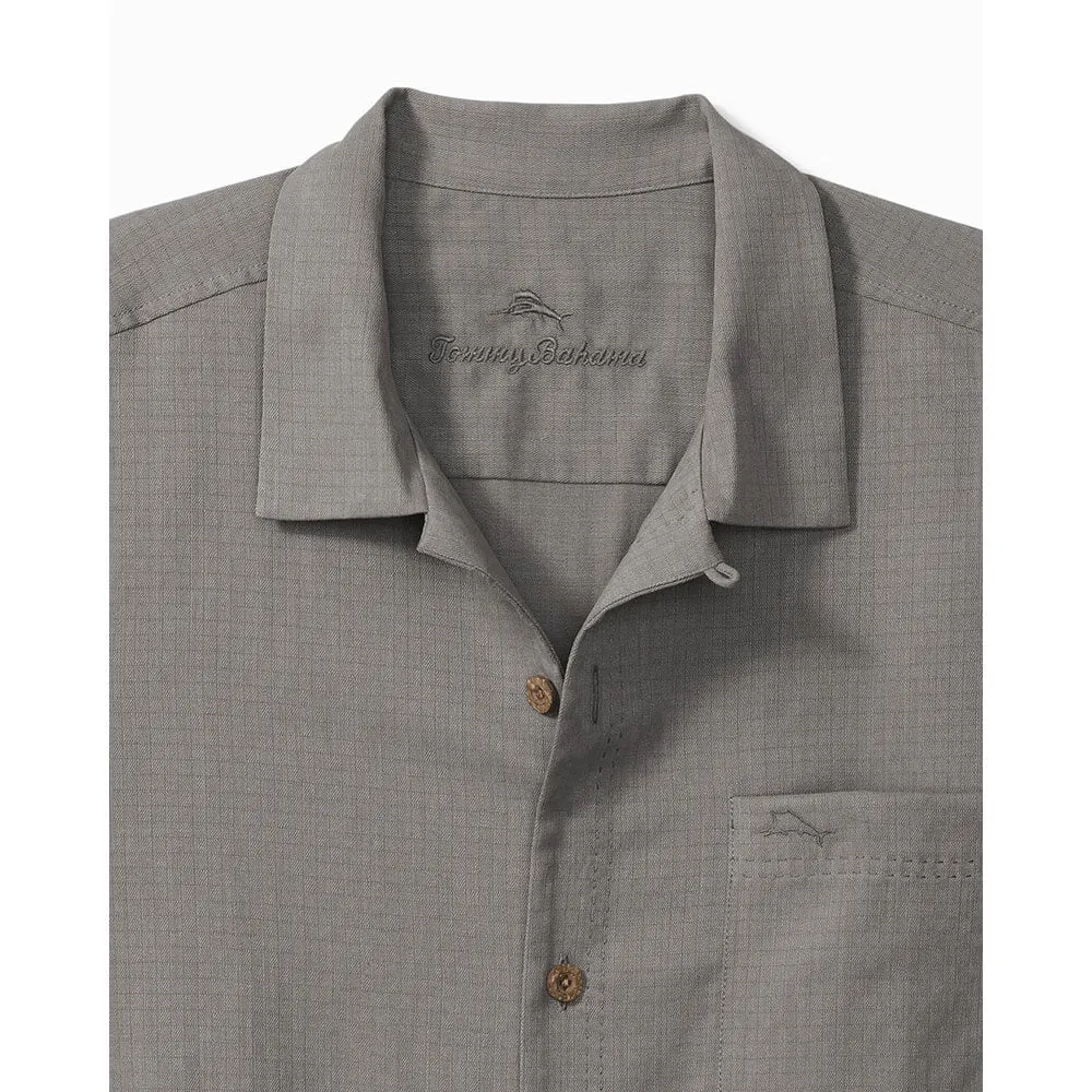 Tommy Bahama Big & Tall Coastal Breeze Check Camp Shirt - Shadow