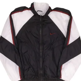 VINTAGE NIKE SWOOSH BLACK AND WHITE WINDBREAKER JACKET 1990S SIZE LARGE