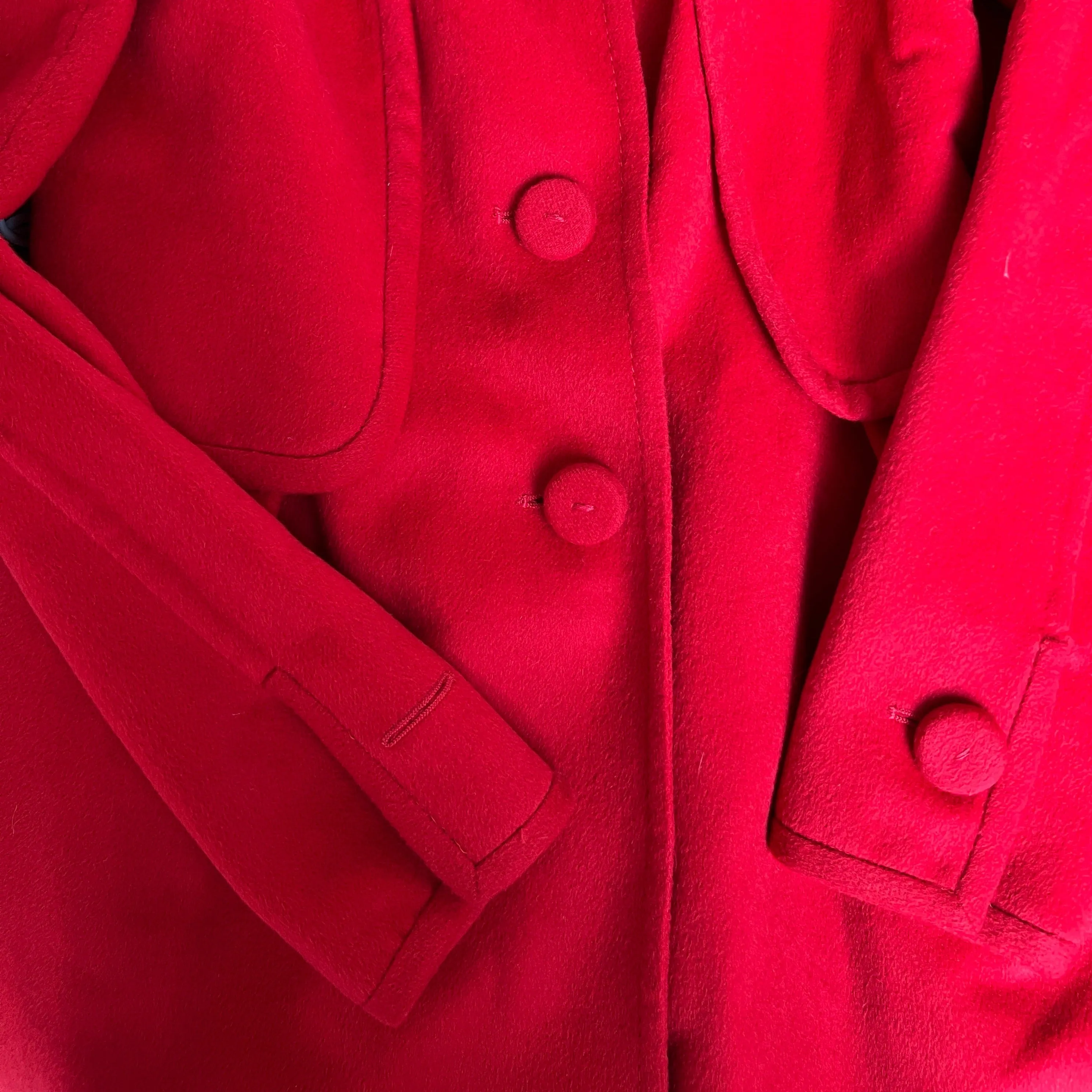 Vintage Red Coat - XS