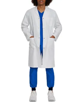 White Cross 42 Inch Women's Snap Button Long Lab Coat